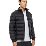 Geacă Puffer Matlasată – Negru