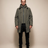 Geacă Parka Tech „Urban Shield” – Olive