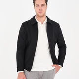 Bomber de Stofă Negru
