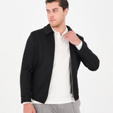 Bomber de Stofă Negru