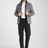 Jachetă Herringbone Gray