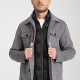 Jachetă Herringbone Gray