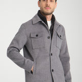 Jachetă Herringbone Gray