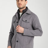 Jachetă Herringbone Gray
