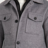 Jachetă Herringbone Gray