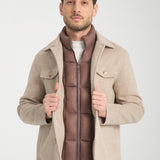 Jachetă Herringbone Beige
