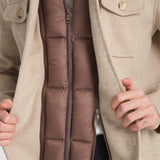 Jachetă Herringbone Beige