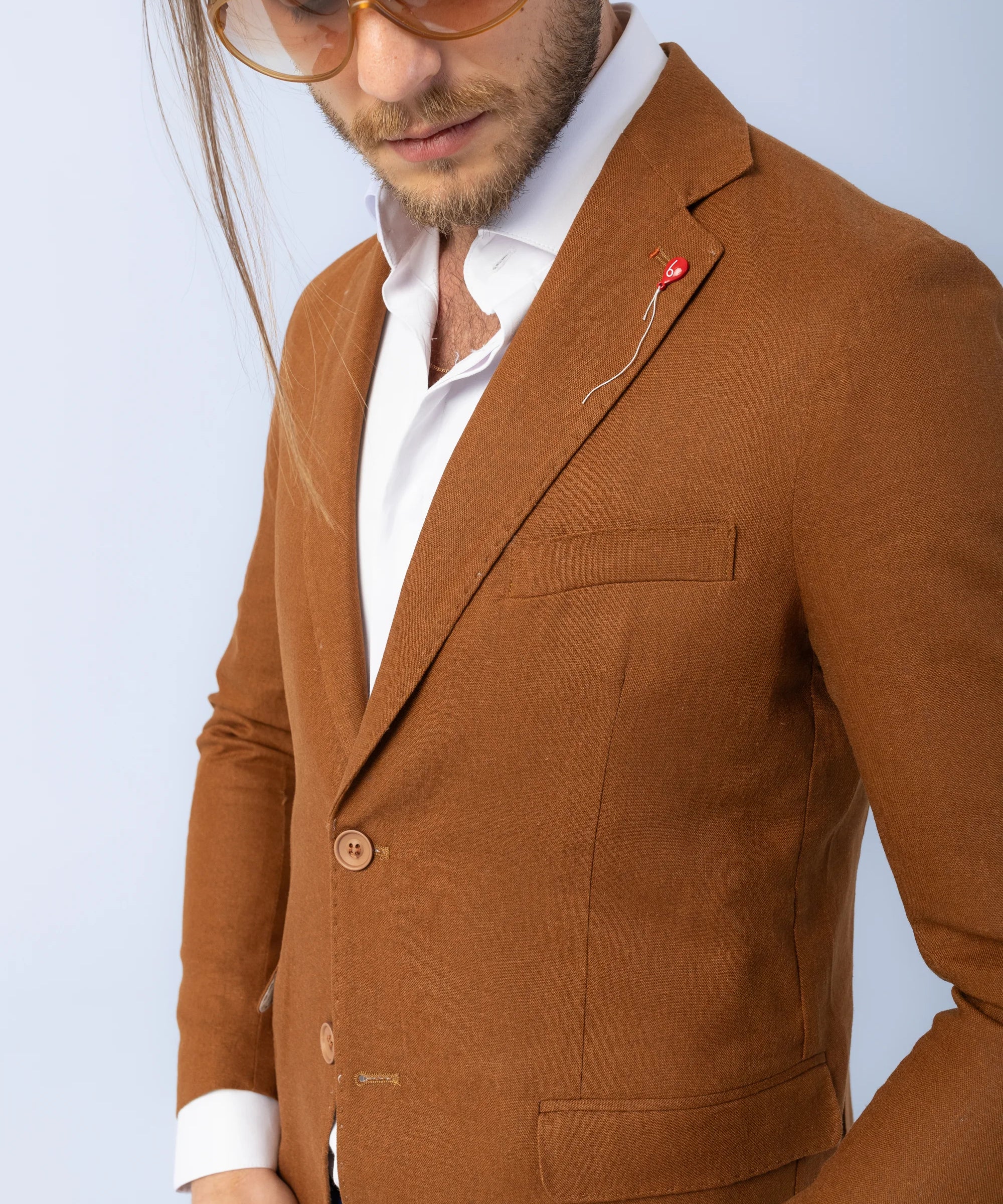 Sacou Bernese Milano Caramiziu, sacou elegant, sacou caramiziu, sacou mire, sacou office, sacou birou, sacou eveniment, sacou botez, sacou nunta, costume barbat, costume cluj, costume targu mures, pantaloni costum, costum lejer, bernese milano, men’s club