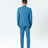 Costum sky albastru