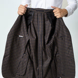 Sacou cu Carouri Vichy, Navy & Brown