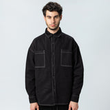 Cămașă Overshirt  Jeans Black