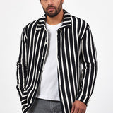 Cămașă Vertical Lines Black