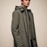 Geacă Parka Tech „Urban Shield” – Olive