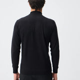 Pulover mock-neck cu cașmir – negru