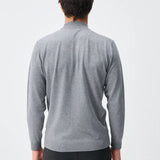 Pulover mock-neck cu cașmir – gri