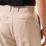 Pantaloni Everhold, Cropped cu Pense, Crem