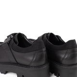 Pantofi Over Size Negri cu cusatură decorativă și cataramă