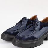 Pantofi Over Size Blue cu cusatură decorativă