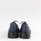 Pantofi Over Size Blue cu cusatură decorativă