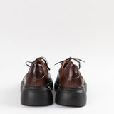 Pantofi Over Size Maro cu cusatură decorativă