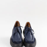 Pantofi Over Size Blue cu cusatură decorativă