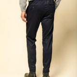 Pantaloni Confort Line bleumarin 100% lana flannel