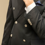Costum negru Double - Breasted
