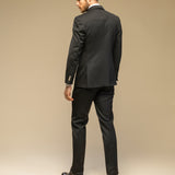 Costum negru Double - Breasted