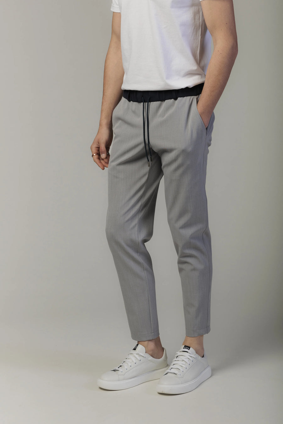 Pantaloni Confort Line Gri, din Bumbac