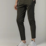 Pantaloni Verde Inchis Barbati, Pantaloni Confort Line, Pantaloni Verzi Eleganti Barbati 