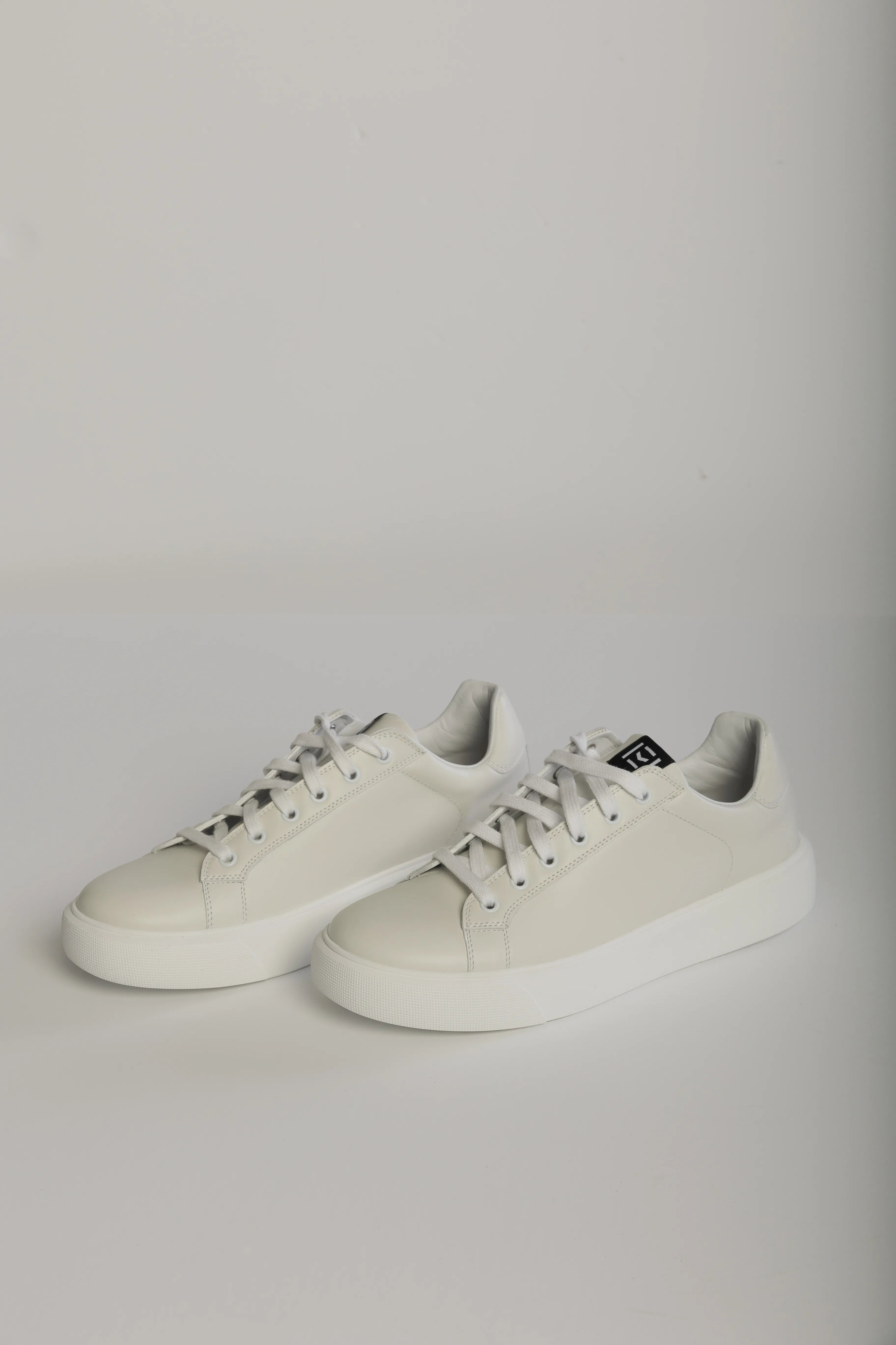 Adidasi Albi Piele Barbati, Adidasi Albi din Piele Barbati, Adidasi Eleganti Barbati
