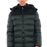 Geacă Verde cu Glugă Detașabilă