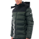 Geacă Verde cu Glugă Detașabilă