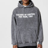 Hoodie Culture of couture Grey E10-29