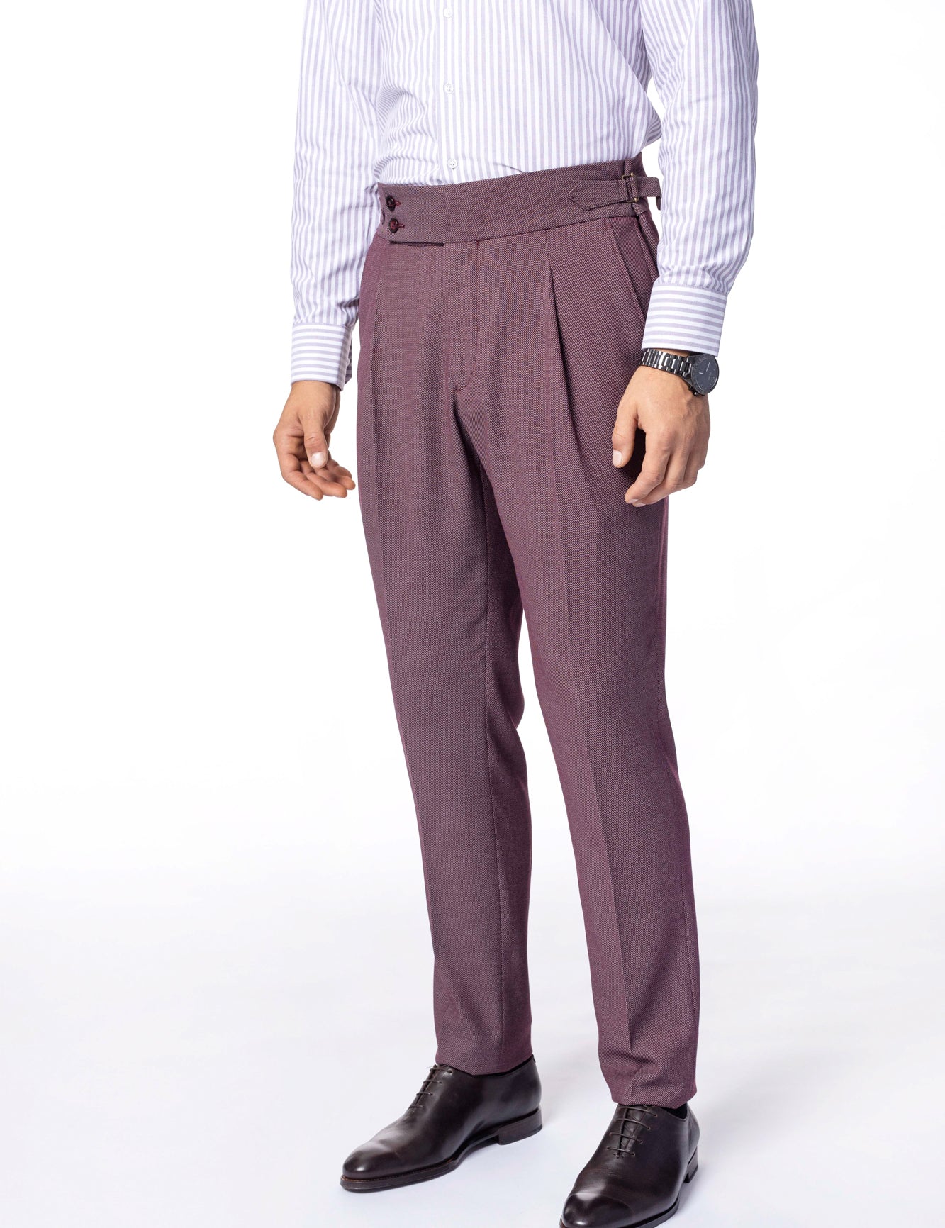 Pantaloni Bordeaux cu Betelie Gurkha