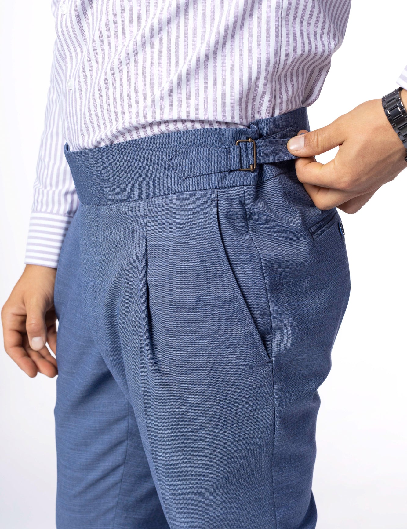Pantaloni Albastri cu Betelie Gurkha