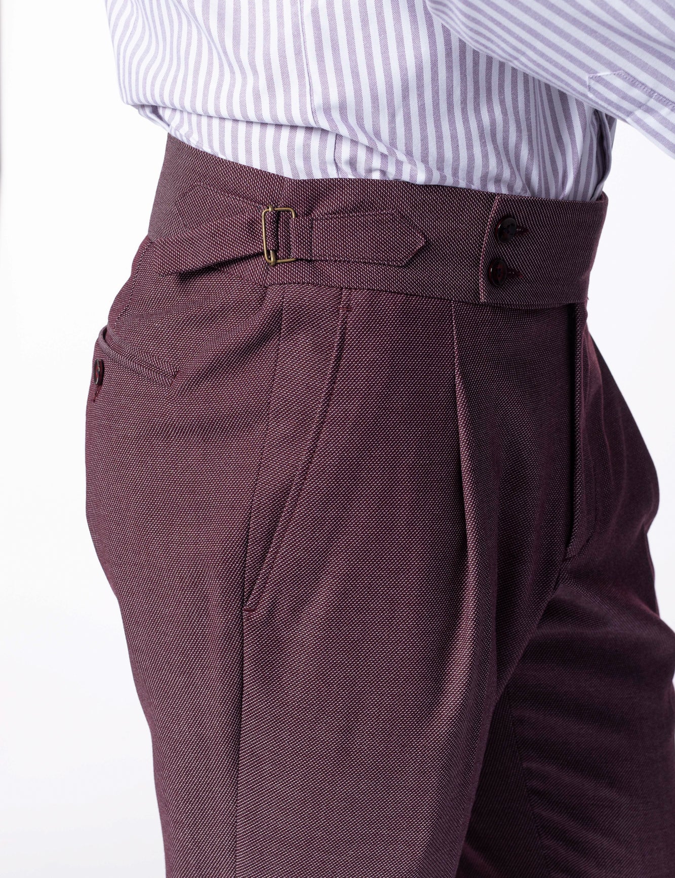 Pantaloni Bordeaux cu Betelie Gurkha