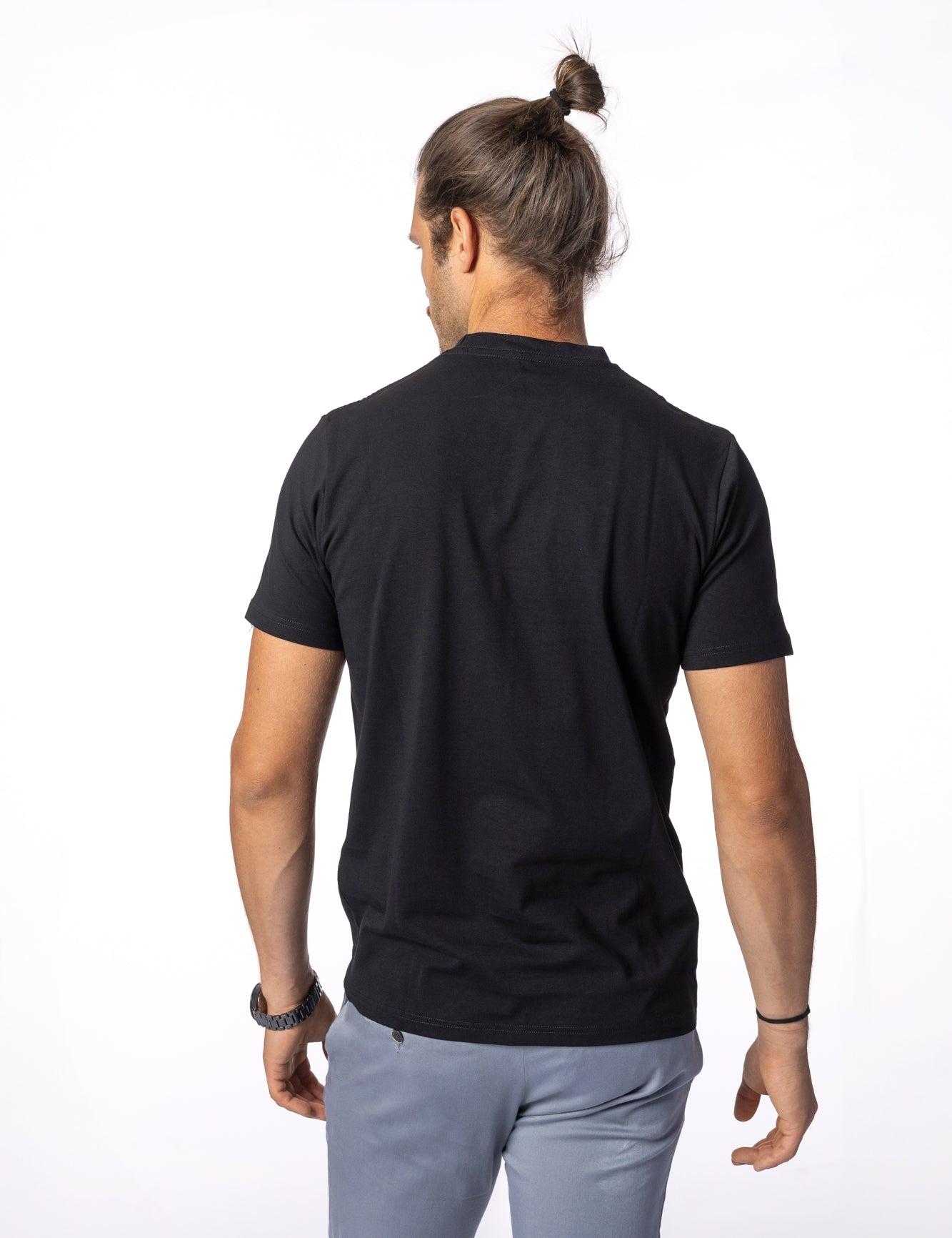 Tricou Negru din Bumbac