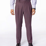 Pantaloni Bordeaux cu Betelie Gurkha