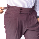 Pantaloni Bordeaux cu Betelie Gurkha