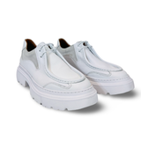 Pantofi Over Size White cu cusatură decorativă