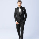 Costum Ceremonie Negru cu Guler Sal, costum negru, costum roz negru, costum negru elegant, costum fancy, costum birou, costum eveniment special, costum nunta, costum ceremonie, costum elegant, costum birou, costume barbat, costume cluj, costume targu mures, pantaloni costum, costum lejer, bernese milano, men’s club