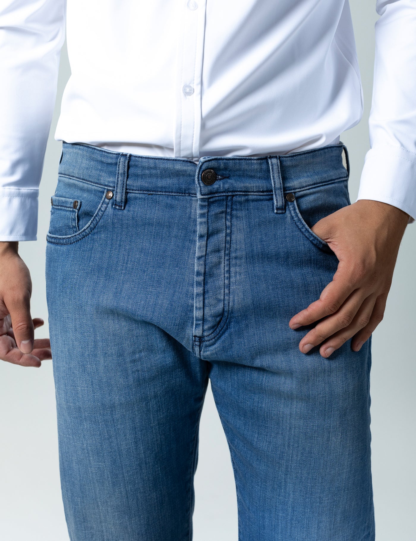Pantaloni Jeans Classic Light Blue