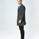Palton mediu Dark Grey