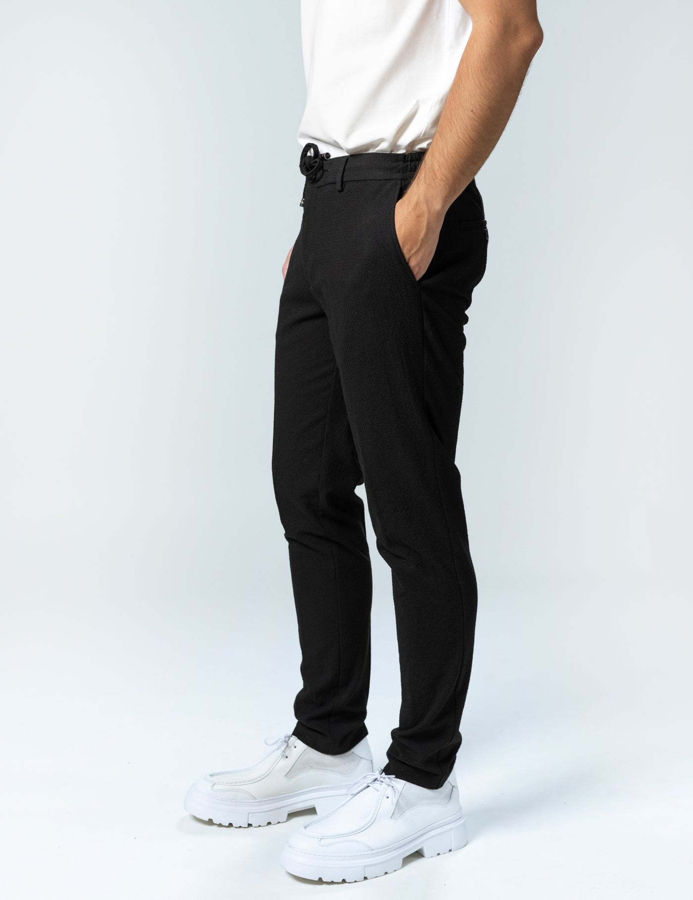 Pantaloni W Black
