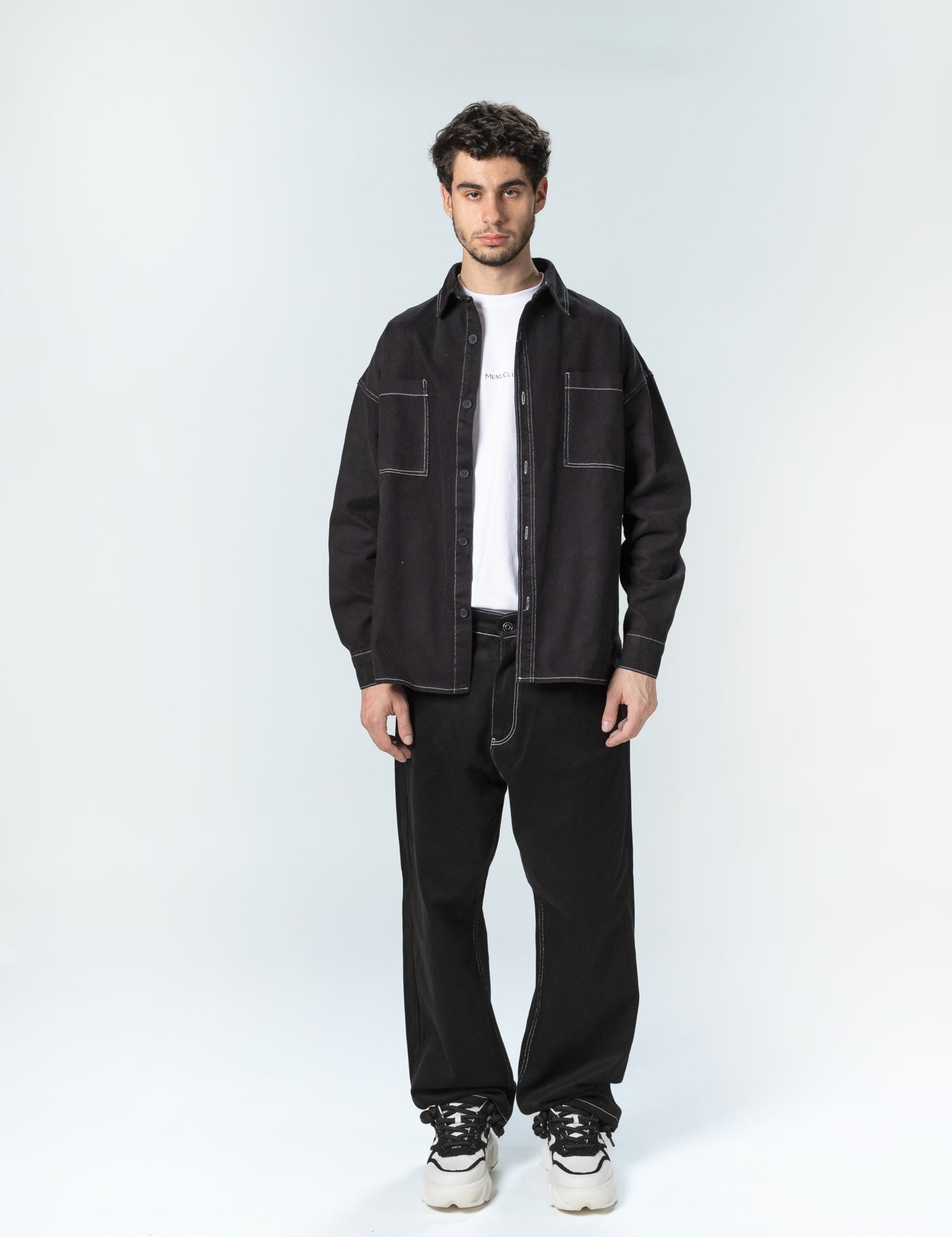 Pantaloni Jeans Oversize Black