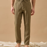 Pantaloni Everhold, Talie Elastică, Kaki