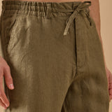Pantaloni Everhold, Talie Elastică, Kaki