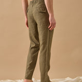 Pantaloni Everhold, Talie Elastică, Kaki
