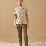 Overshirt Everhold, Bumbac, Crem